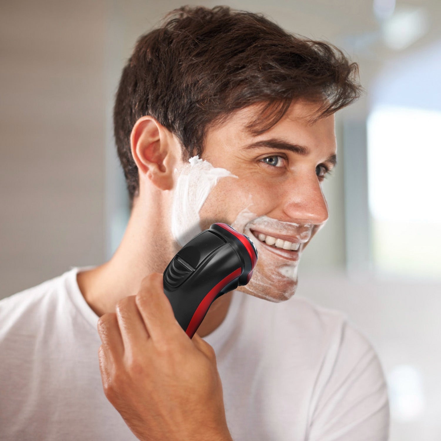 Electric Shaver Razor For Men IPX7 Waterproof Beard Trimmer 3D Rechargeable Painless Rotary Shaver