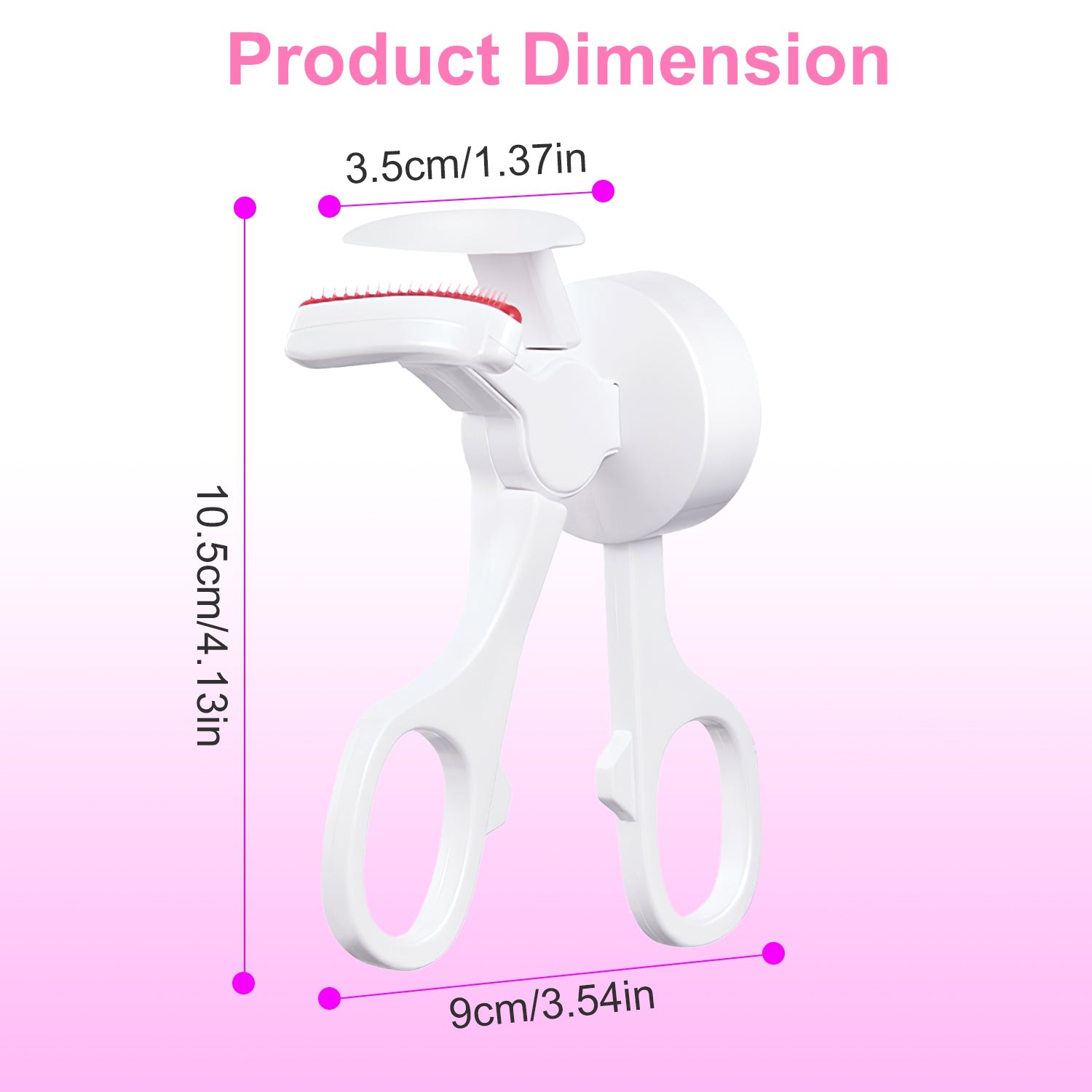 2Pcs Heated Eyelash Curler Electric USB Rechargeable Eyelash Curler Anti Burn Compact With Comb Heat Up Fast Within 8S For All Eye Shapes For Women Make Up Gift Travel Valentine Mother Day
