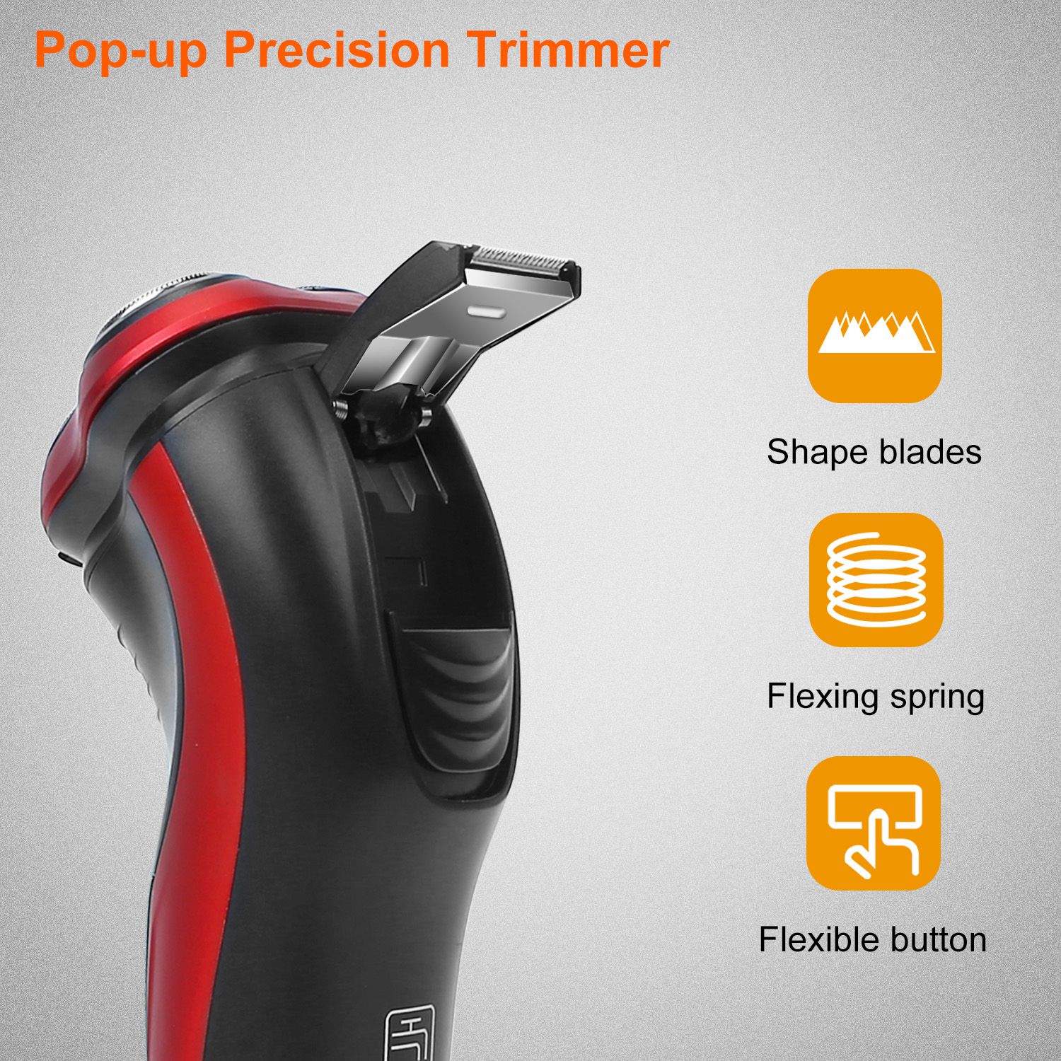 Electric Shaver Razor For Men IPX7 Waterproof Beard Trimmer 3D Rechargeable Painless Rotary Shaver